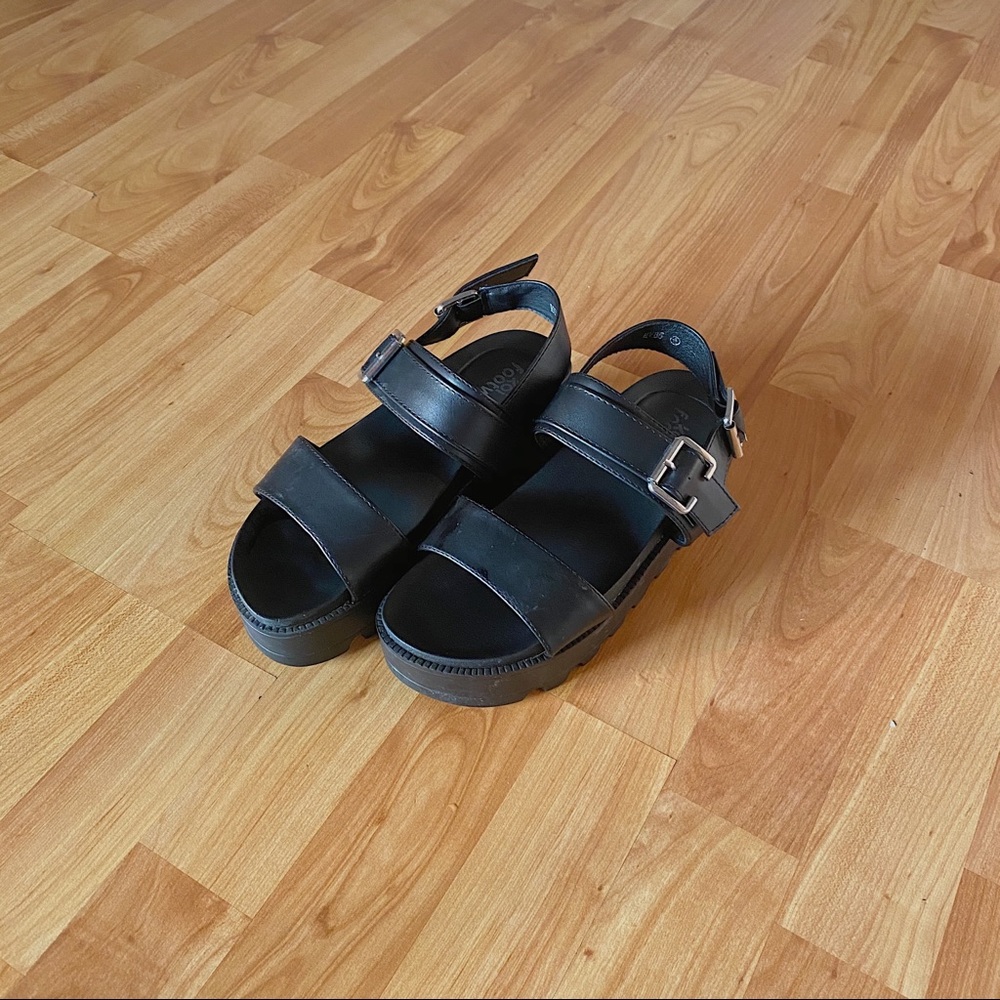 Black Platform Sandals
